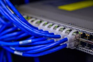 blue network cables